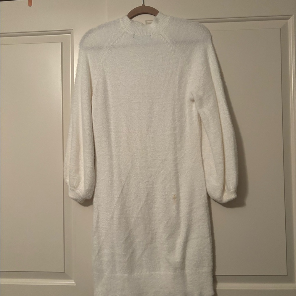 White Knit Sweater Dress